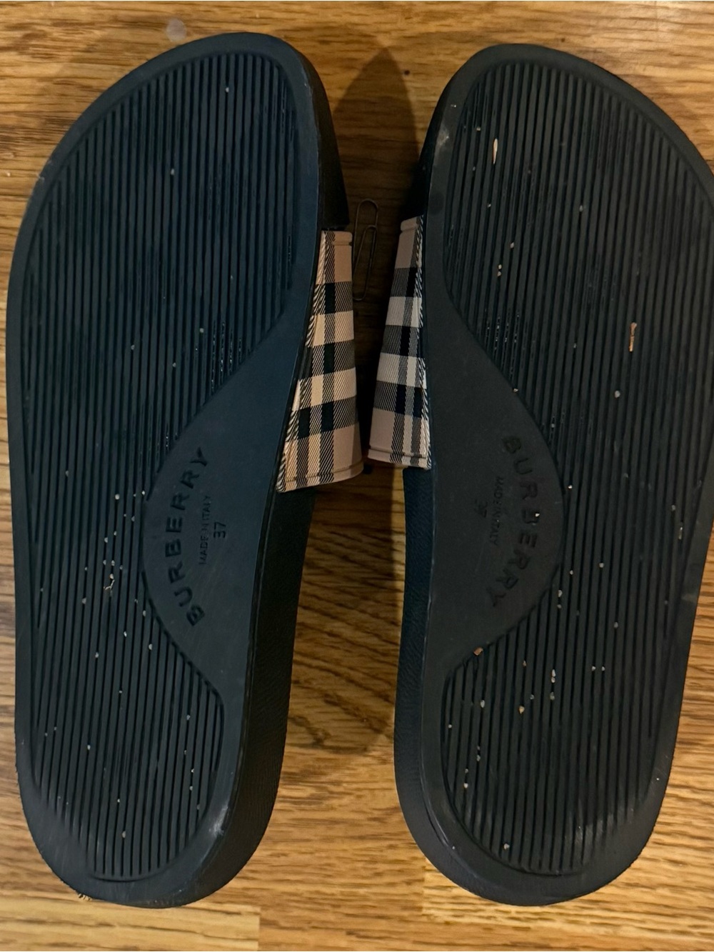 Burberry Furley Nova Check Slides  Sandals Women’s Size Eur 37/US 7 - Picture 10 of 10